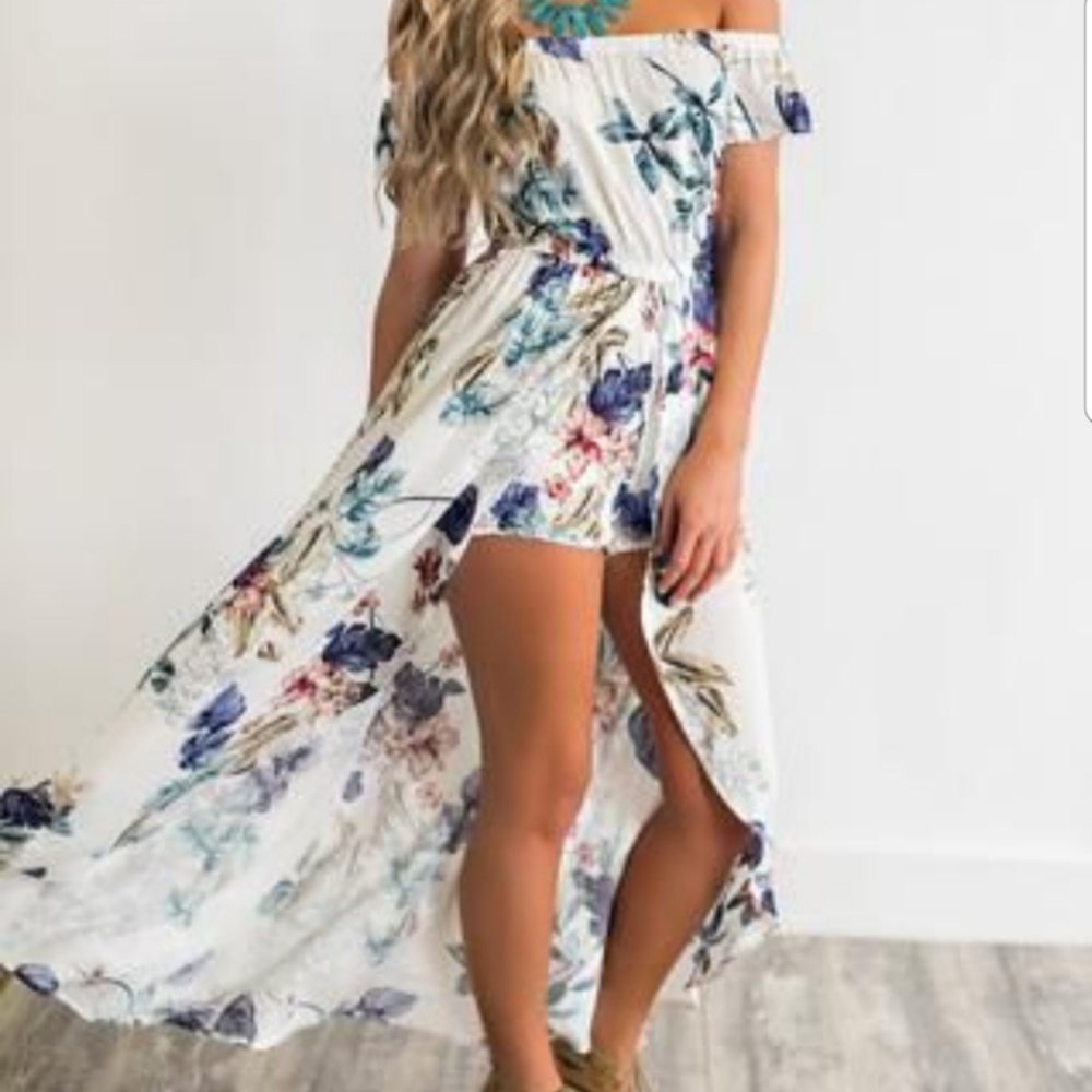 Nanamacs Floral off shoulder raxi